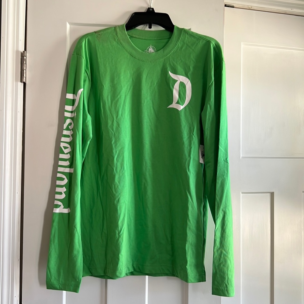 Disneyland Resort Long Sleeve Spirit Jersey TShirt Adult Unisex Size L Yellow